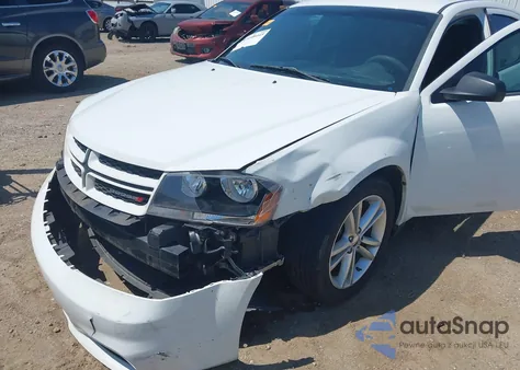 2014 Dodge Avenger Se из США, поврежденный, VIN 1C3CDZAB6EN201566